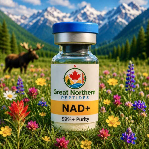 Buy NAD+ peptide in Canada – Great Northern Peptides NAD+ 500mg, and 1000mg for energy, recovery, and cellular repair.