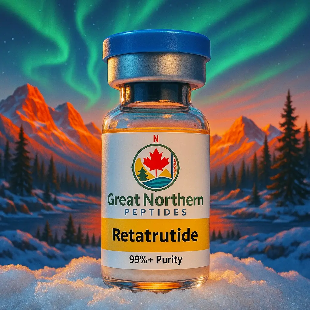 Buy Retatrutide peptide in Canada – advanced weight loss and metabolic support peptide from Great Northern Peptides.