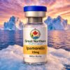 Ipamorelin 10mg peptide vial by Great Northern Peptides – growth hormone–releasing peptide for recovery and performance research in Canada