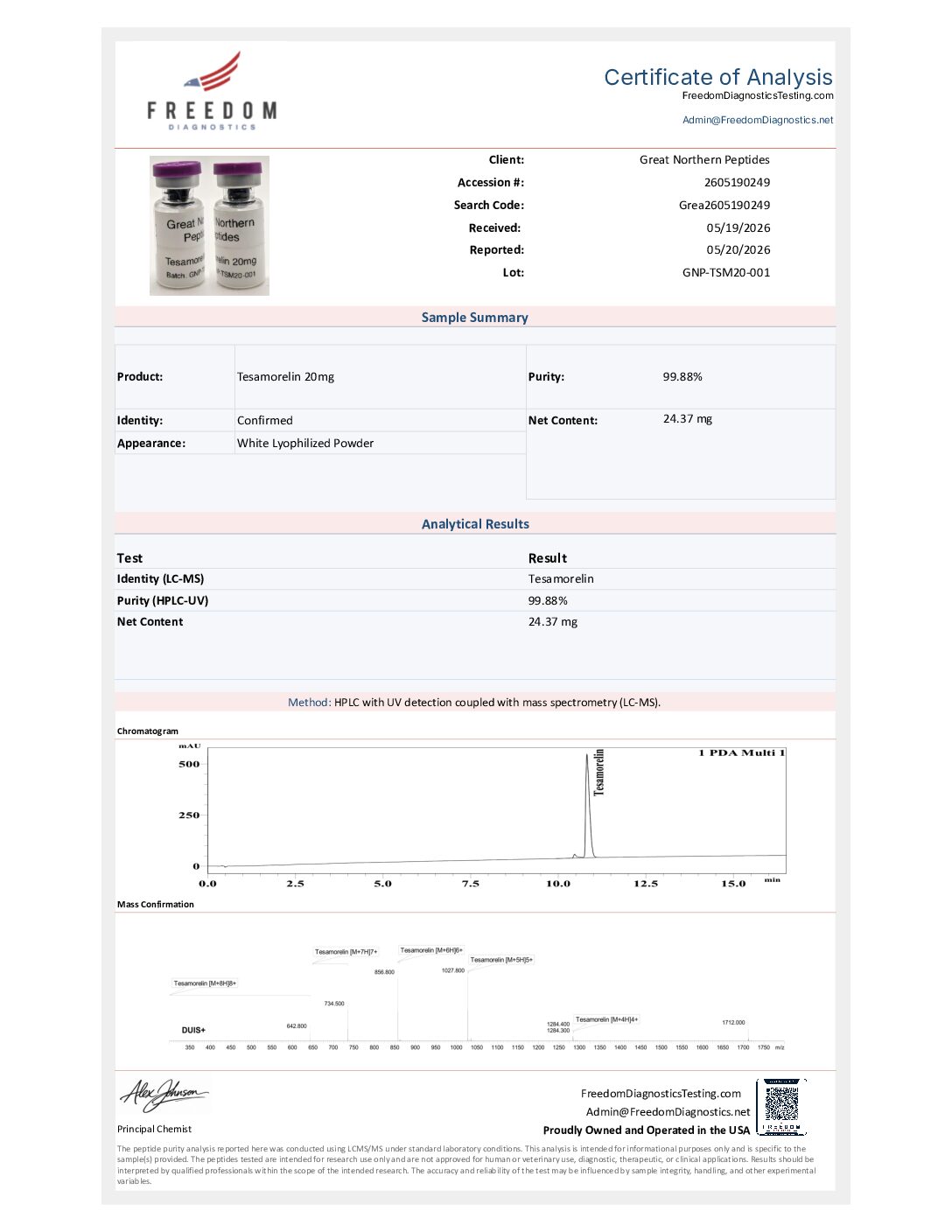 Tesamorelin