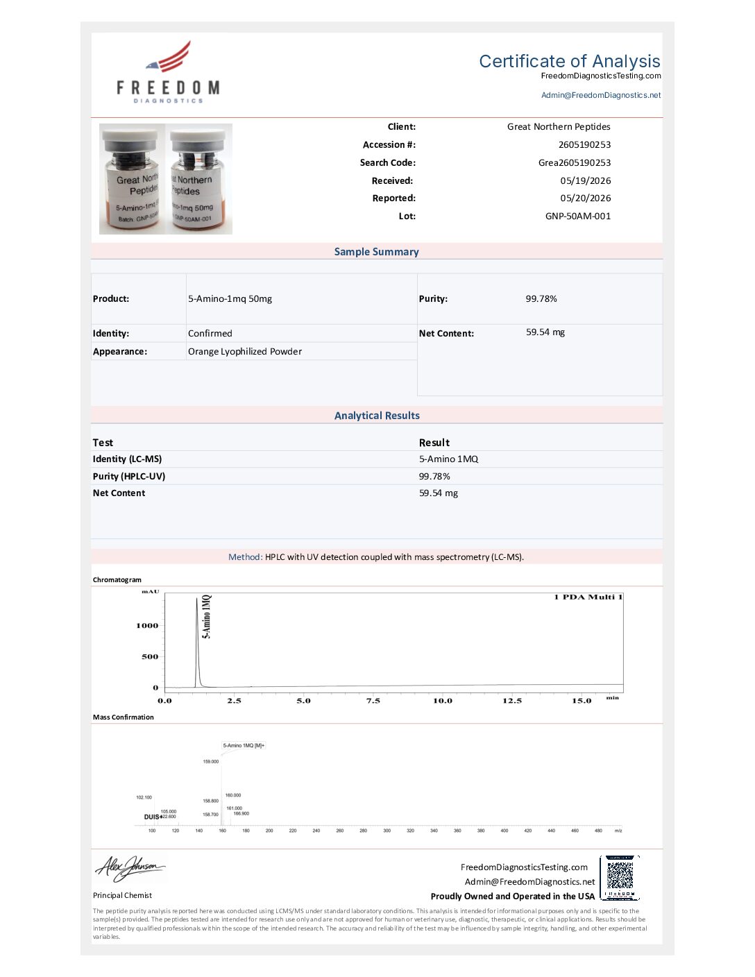 5-Amino 1MQ 50mg - May 21, 2026 5-Amino-1MQ 50mg